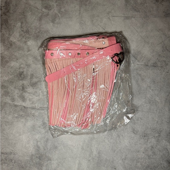 Pink fringe belt harness - Picture 3 of 6